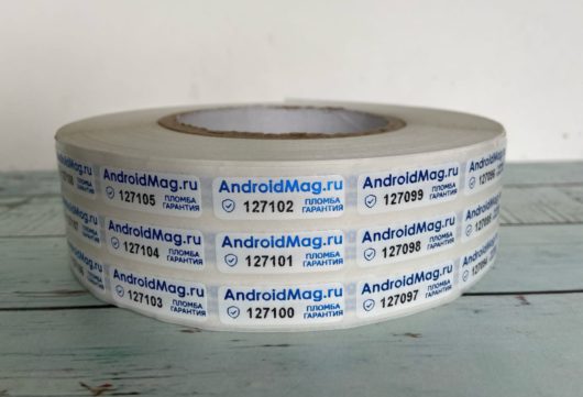 Разрушающиеся наклейки FOAMTAC 30 х 10 мм (5 000 шт)