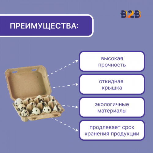 Упаковка для перепелиных яиц, 12 ячеек (картон)