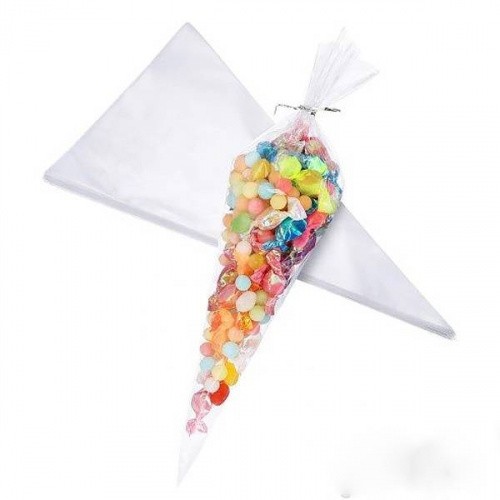 Пакет-Конус БОПП 25см(+0см)*40см, 30мкм , 100 шт./уп.
