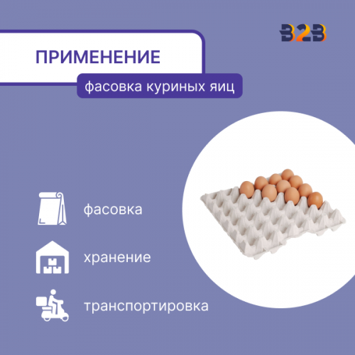 Упаковка для куриных яиц, 30 ячеек (картон)