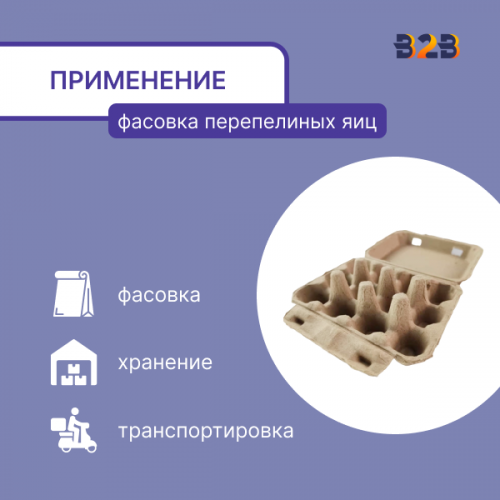 Упаковка для перепелиных яиц, 12 ячеек (картон)