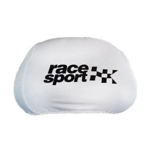 Чехлы на подголовник Race Sport, белые, набор 2 шт.