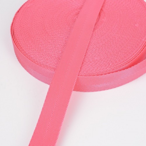 Стропа полипропиленовая (лента ременная), Елочка, цвет роза 59, 25мм