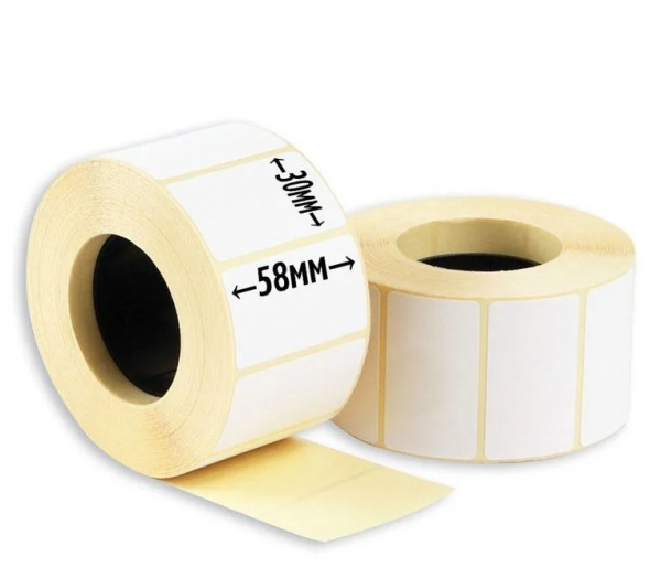 Этикетка 58х30 мм (900)ПГЛ вт 40 (60,54,40 шт/кор),