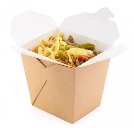 Контейнер крафт для лапши WOK 100x65x80 мм, 460 мл